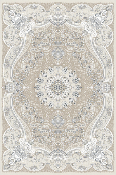 Российский прямоугольный ковёр F648 LIGHT BEIGE