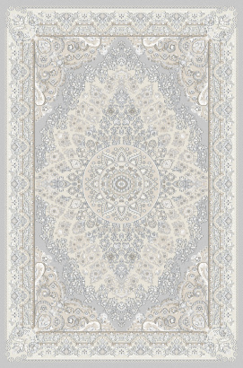 Российский прямоугольный ковёр F651 CREAM-GRAY