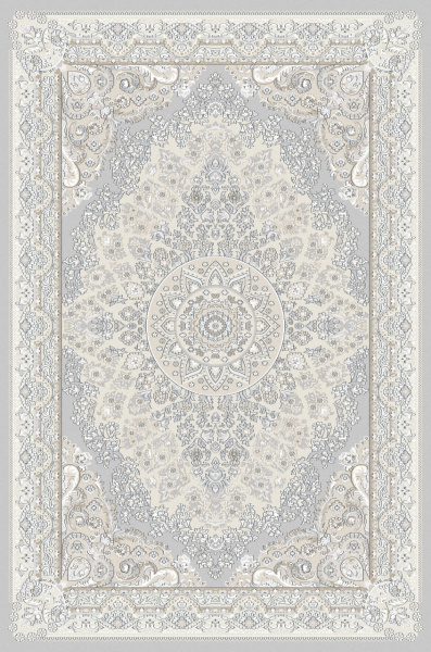 Российский прямоугольный ковёр F651 CREAM-GRAY