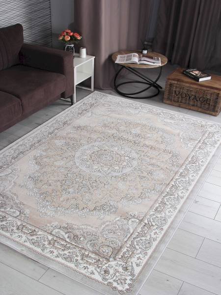 Российский прямоугольный ковёр F651 CREAM