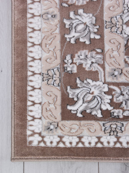 Российский прямоугольный ковёр F654 LIGHT BEIGE