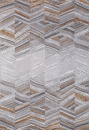 Турецкий прямоугольный ковёр 33377 968 GREY / GOLD