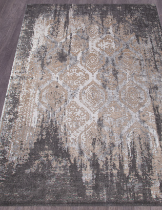 Турецкий прямоугольный ковёр 34762 957 GREY / BEIGE