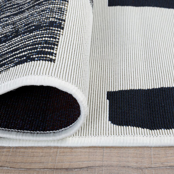 Турецкий прямоугольный ковёр  6212/1 WHITE/BLACK