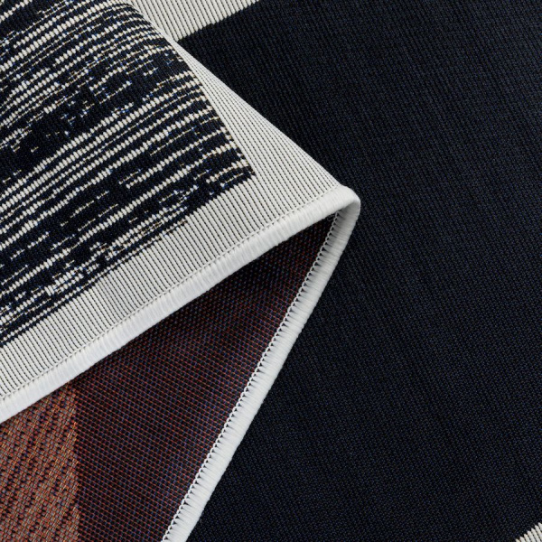 Турецкий прямоугольный ковёр  6212/1 WHITE/BLACK