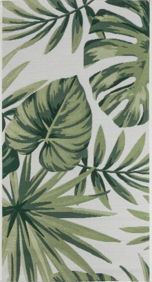 Турецкий прямоугольный ковёр 6240-01 GREEN/WHITE