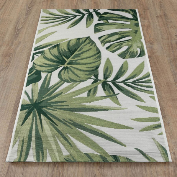 Турецкий прямоугольный ковёр 6240-01 GREEN/WHITE