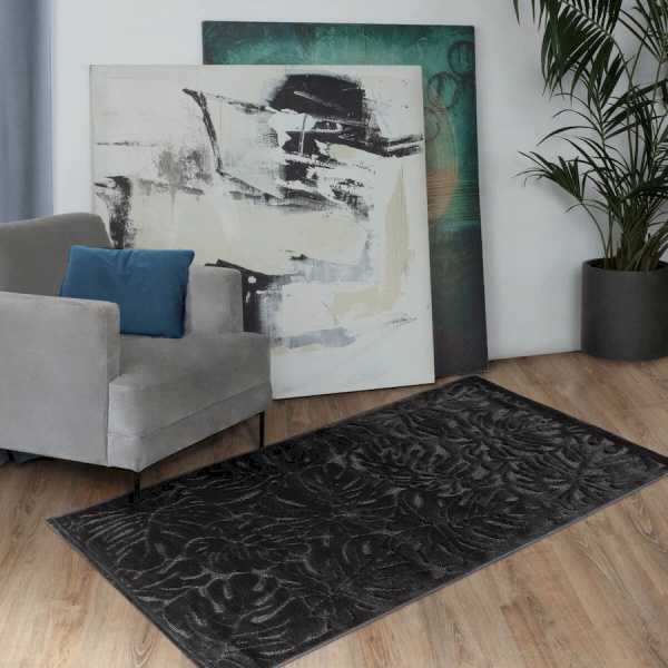 Турецкий прямоугольный ковёр  4069C ANTHRACITE/ANTHRACITE