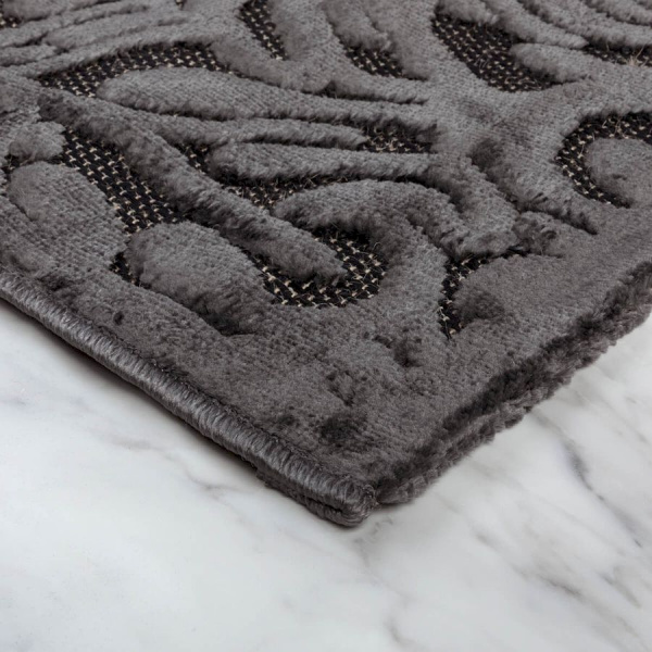 Турецкий прямоугольный ковёр  4069C ANTHRACITE/ANTHRACITE