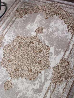 Российский прямоугольный ковёр F580 GRAY-GREEN