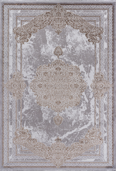 Российский прямоугольный ковёр F580 GRAY-GREEN