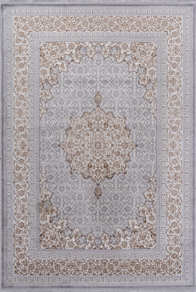 Российский прямоугольный ковёр F584 GRAY-GREEN