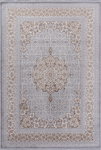 Российский прямоугольный ковёр F584 GRAY-GREEN