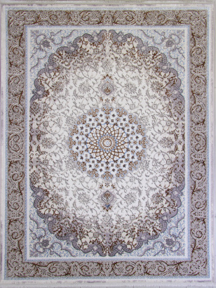 Российский прямоугольный ковёр F605 GREEN-L.BLUE