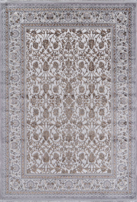 Российский прямоугольный ковёр F608 GRAY-GREEN