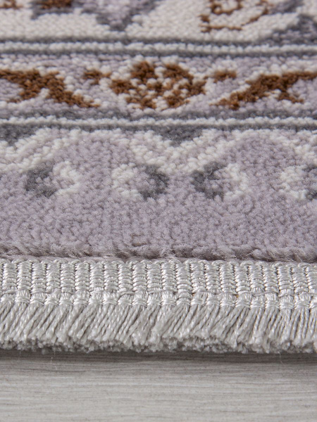 Российский прямоугольный ковёр F608 GRAY-GREEN