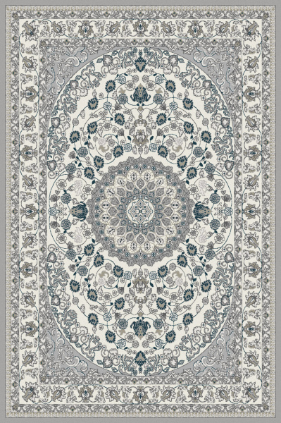 Российский прямоугольный ковёр F611 GREEN-BLUE