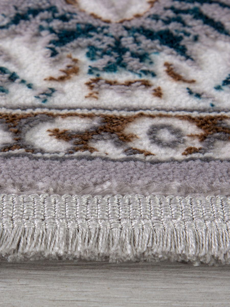 Российский прямоугольный ковёр F637 GREEN-BLUE