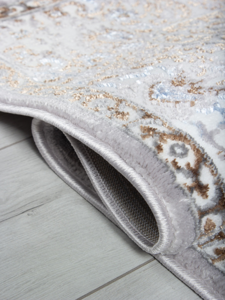 Российский прямоугольный ковёр F637 GREEN-L.BLUE