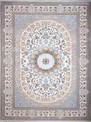 Российский прямоугольный ковёр F638 GREEN-L.BLUE