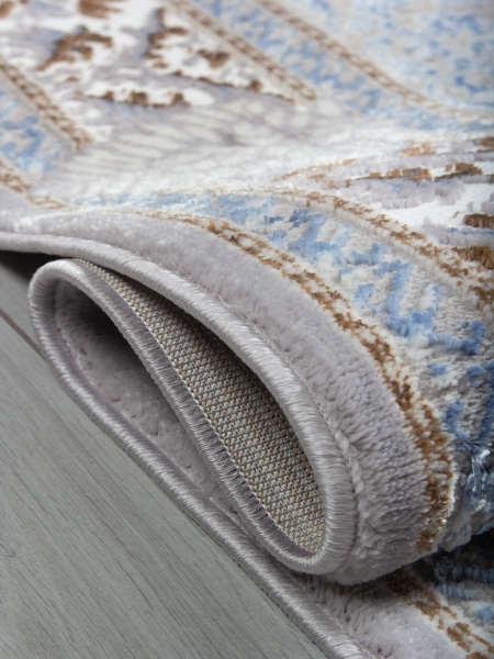 Российский прямоугольный ковёр F638 GREEN-L.BLUE