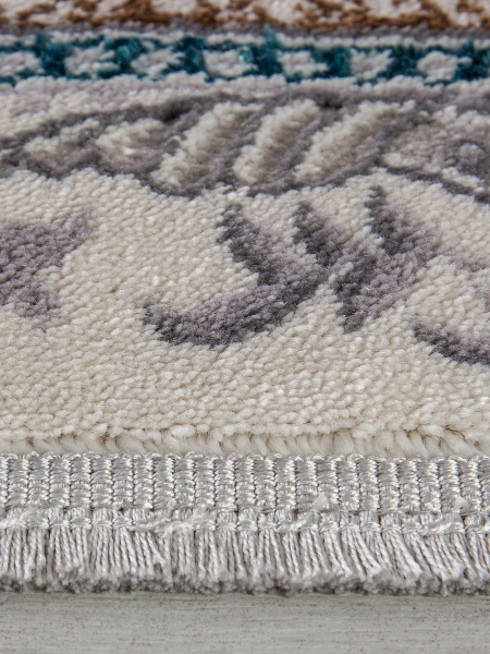 Российский прямоугольный ковёр F639 GREEN-BLUE