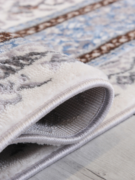 Российский прямоугольный ковёр F639 GREEN-L.BLUE