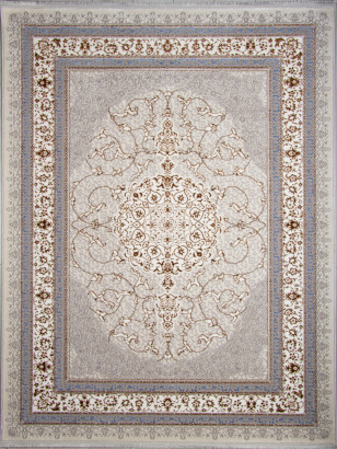 Российский прямоугольный ковёр F641 GREEN-L.BLUE