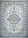 Российский прямоугольный ковёр K611 GRAY-BLUE