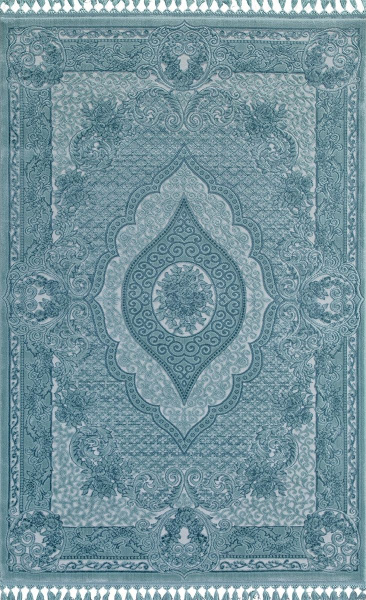 Турецкий прямоугольный ковёр 07931 BLUE / BLUE