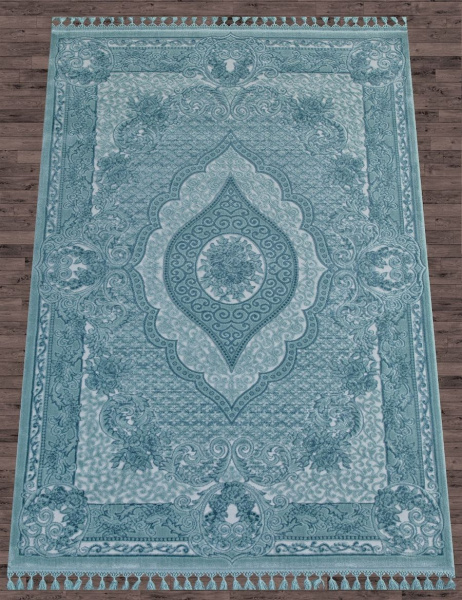 Турецкий прямоугольный ковёр 07931 BLUE / BLUE