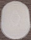 Турецкий овальный ковёр 8006 WHITE / WHITE