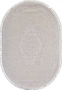 Турецкий овальный ковёр 8006 WHITE / WHITE