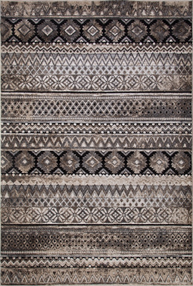 Российский прямоугольный ковёр 4089 BEIGE-BLACK