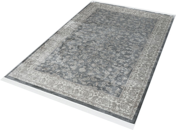 Турецкий прямоугольный ковёр 39813A CREAM - GREY