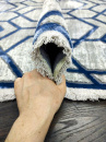 Турецкий овальный ковёр 04047A ANTHRACITE - D.BLUE