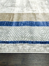 Турецкий прямоугольный ковёр 04056A CREAM - BLUE