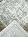 Турецкий прямоугольный ковёр 04056A CREAM - BLUE