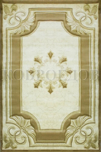 Узбекский прямоугольный ковёр 4121-36creambeige