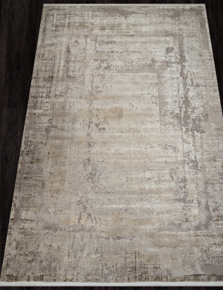 Узбекский прямоугольный ковёр A156AS GREY / L.BEIGE