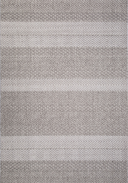 Турецкий прямоугольный ковёр 19460A SMOKE / WHITE