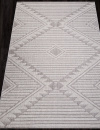 Турецкий прямоугольный ковёр 23332A WHITE / WHITE