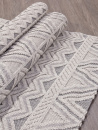 Турецкий прямоугольный ковёр 25186A BLUE / GREY