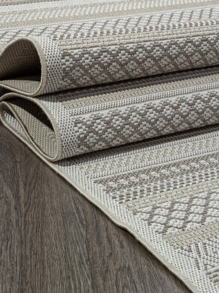 Турецкий прямоугольный ковёр S122 BEIGE