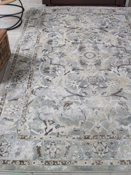 Российский прямоугольный ковёр MP04 CREAM-BLUE