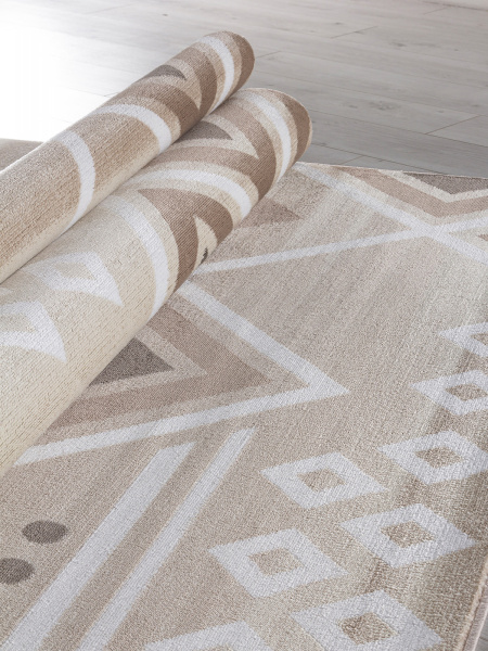 Российский прямоугольный ковёр MP24 CREAM-BROWN