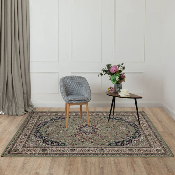 Бельгийский прямоугольный ковёр  77801 Green 