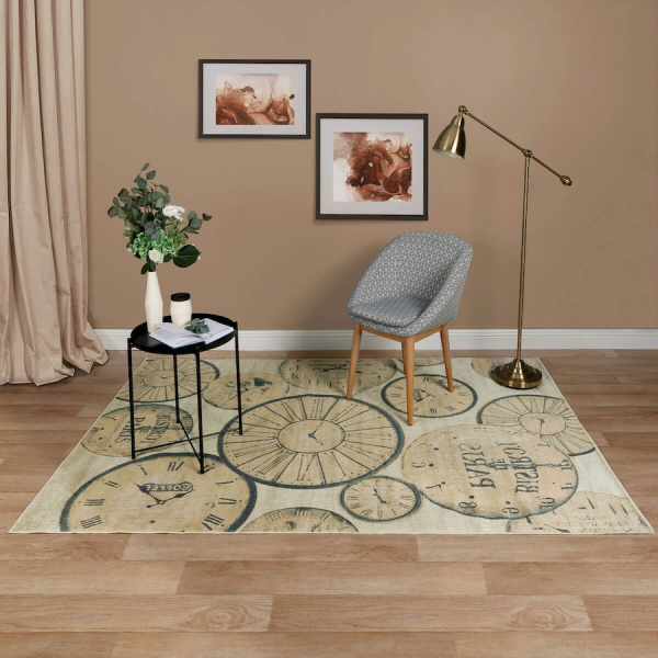 Бельгийский прямоугольный ковёр  84034 Ivory