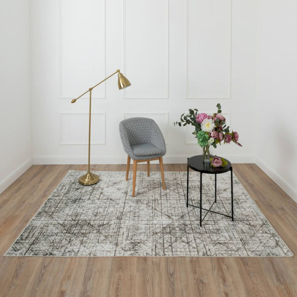 Бельгийский прямоугольный ковёр  84492 Silver