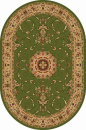 Российский овальный ковёр d034 GREEN